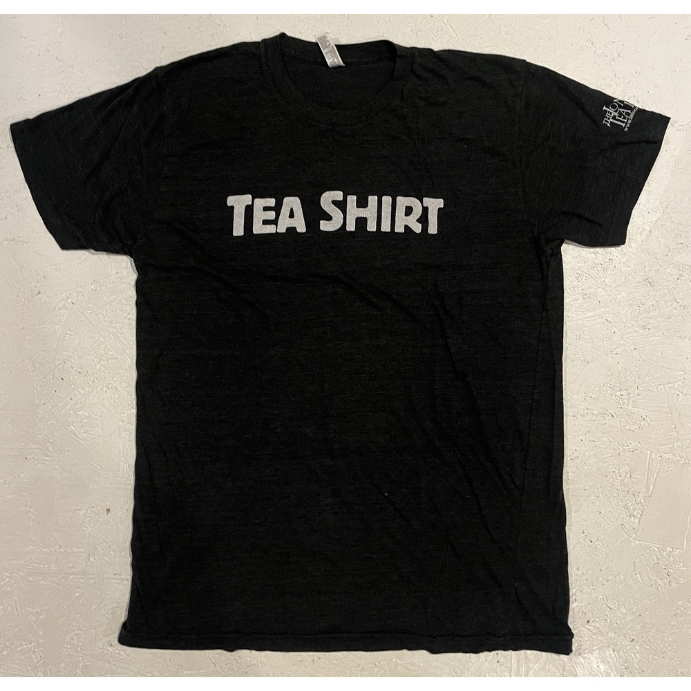 Vintage Single Stitch London Tea Room Shirt Mens Large‎ Gray Short Sleeve